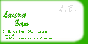 laura ban business card